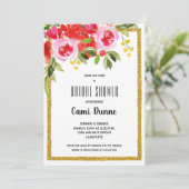 Rosa Roter Brautparty Glitzer (Stehend Vorderseite)