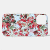 Rosa roter Schmutzpolka Dot Grunge Decke Case-Mate iPhone Hülle (Rückseite (Horizontal))