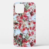 Rosa roter Schmutzpolka Dot Grunge Decke Case-Mate iPhone Hülle (Rückseite)