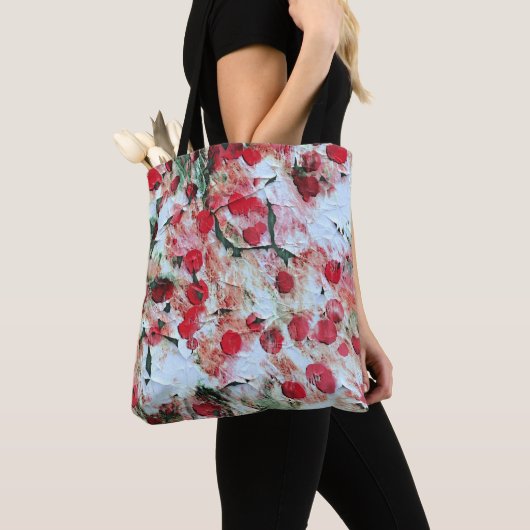 Rosa roter Schmutzpolka Dot Grunge Decke Tasche (Von Nahem)
