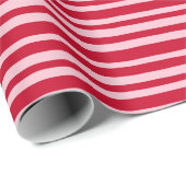 Rosa Roter Streifen Niedliche Hand gezeichnet Quir Geschenkpapier (Rolleneckpunkt)
