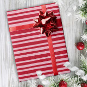 Rosa Roter Streifen Niedliche Hand gezeichnet Quir Geschenkpapier