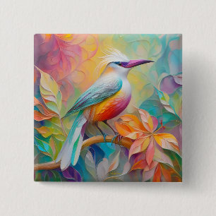 Rosa Roter Vogel Button