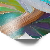 Rosa Roter Vogel Fotodruck (Ecke)