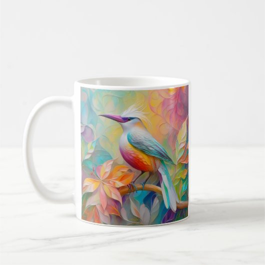 Rosa Roter Vogel Kaffeetasse (Links)
