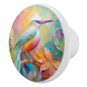 Rosa Roter Vogel Keramikknauf (Rechts)