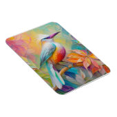 Rosa Roter Vogel Magnet (Rechte Seite)