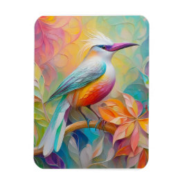 Rosa Roter Vogel Magnet