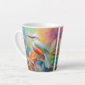 Rosa Roter Vogel Milchtasse (Linke Ecke)