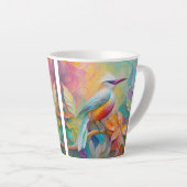 Rosa Roter Vogel Milchtasse (Rechte Ecke)