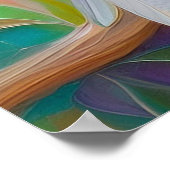 Rosa Roter Vogel Poster (Ecke)