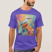 Rosa Roter Vogel T-Shirt (Vorderseite)