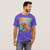 Rosa Roter Vogel T-Shirt (Vorne ganz)