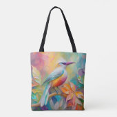 Rosa Roter Vogel Tasche (Rückseite)