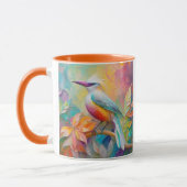Rosa Roter Vogel Tasse (Links)