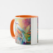 Rosa Roter Vogel Tasse (Vorderseite Links)