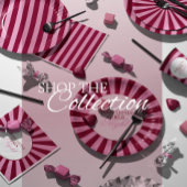 Rosa rotes Argyle-Muster Geschenkpapier