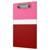 rosa, rotes Blockdesign Klemmbrett (Links)