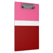 rosa, rotes Blockdesign Klemmbrett (Rechts)