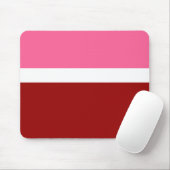 rosa, rotes Blockdesign Mousepad (Mit Mouse)