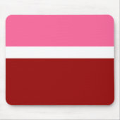 rosa, rotes Blockdesign Mousepad (Vorne)