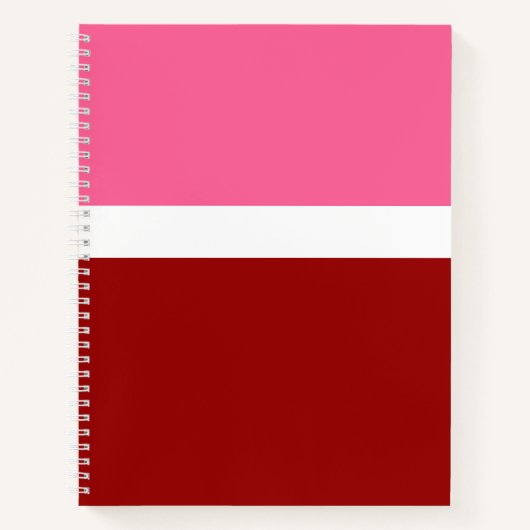 rosa, rotes Blockdesign Notizblock (Vorderseite)