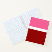 rosa, rotes Blockdesign Notizblock (Innenseite)