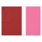 rosa, rotes Blockdesign Tischdecke (Vorderseite (Horizontal))