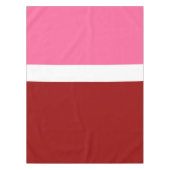 rosa, rotes Blockdesign Tischdecke (Vorderseite)