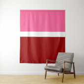 rosa, rotes Blockdesign Wandteppich (Beispiel)