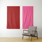 rosa, rotes Blockdesign Wandteppich (Beispiel (Horizontal))