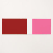 rosa, rotes Blockdesign Yogamatte (Vorderseite (Horizontal))