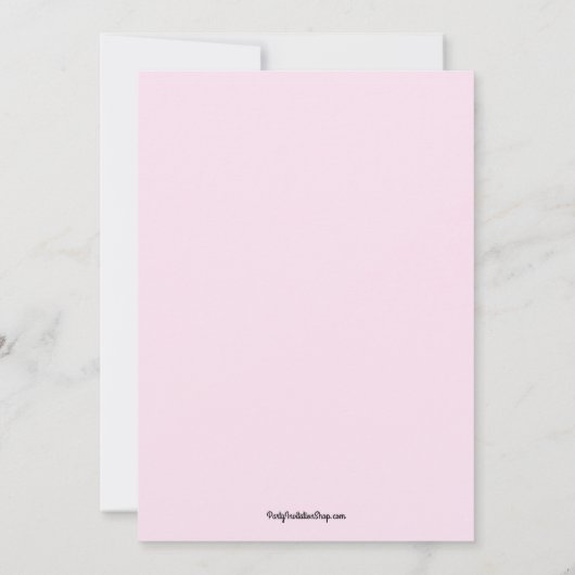 Rosa Rotes Brautparty (Rückseite)