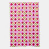 Rosa rotes Muster Geschirrtuch (Vertikal)