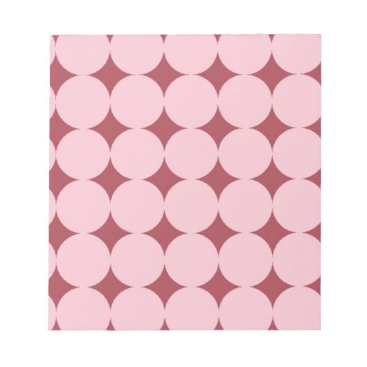 rosa rotes Muster Notizblock (Vorderseite)