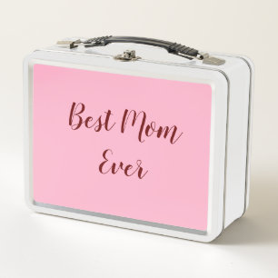 Rosa rotes Muttertagsgeschenk für die beste Mama, Metall Brotdose