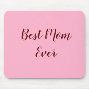 Rosa rotes Muttertagsgeschenk für die beste Mama,  Mousepad