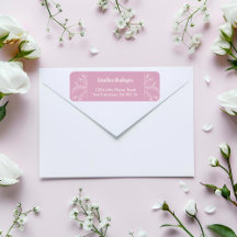 Rosa Rücksendeadresse