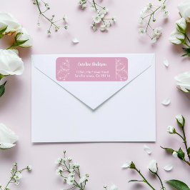 Rosa Rücksendeadresse