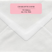 Rosa Rücksendeadresse