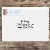 Rosa Rücksendeadresse