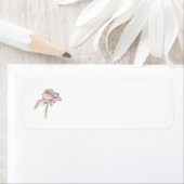 Rosa Rücksendeadressen-Aufkleber (Insitu)