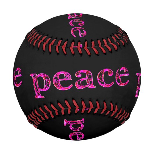 Rosa Ruhe in schwarz Baseball (Rückseite)