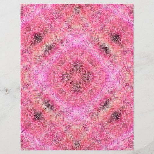 Rosa ruhige Gärten Bulk Scrapbook Papier Seiten (Vorne)
