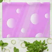 Rosa runder, abstrakter Küchentuch (Gefaltet)