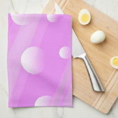 Rosa runder, abstrakter Küchentuch (Viertel Falte)