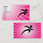 Rosa Running Visitenkarte (Vorne/Hinten)