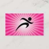 Rosa Running Visitenkarte (Rückseite)