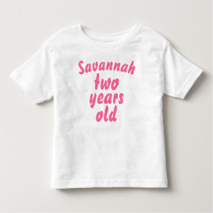 Rosa Rüsche-niedliches Mädchen zwei Jahre alte Kleinkind T-shirt