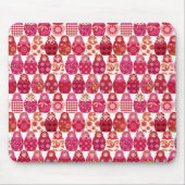 rosa russische Puppe Mousepad (Vorne)